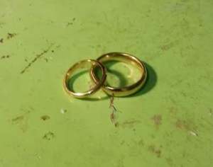 home-made wedding rings